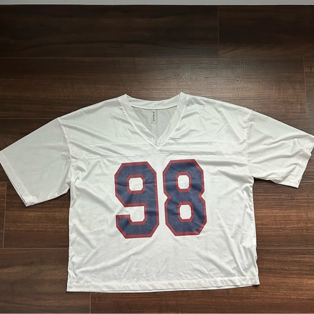 Alter’d State White Oversized Mesh Jersey
